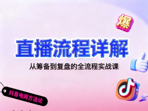 直播流程详解：从筹备到复盘的全流程实战课